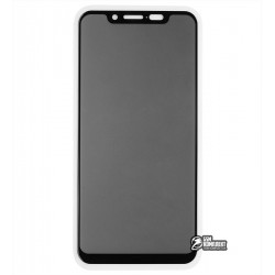 Защитное стекло для Xiaomi Mi8, Xiaomi Mi8 Pro, 2.5D, Full Glue, Антишпион, черное