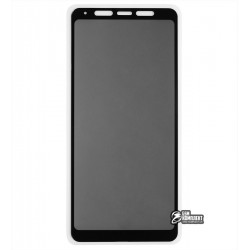 Загартоване захисне скло для Samsung A920 Galaxy A9 (2018), 0,26 мм 9H, 2.5D, Full Glue, Антишпіон, чорний колір