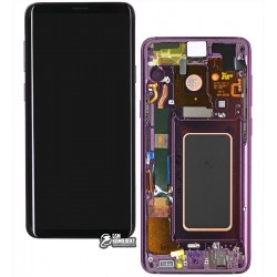 Дисплей для Samsung G965F Galaxy S9 Plus, фиолетовый, с сенсорным экраном, с рамкой, Original (PRC), original glass