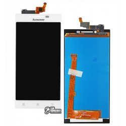Дисплей для Lenovo P70, белый, с сенсорным экраном (дисплейный модуль), high-copy