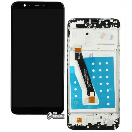 Дисплей для Huawei Enjoy 7s, P Smart, черный, с сенсорным экраном (дисплейный модуль), с рамкой. Original (PRC), FIG-L31/FIG-LX1