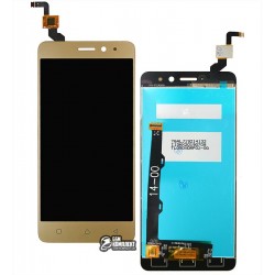 Дисплей для Lenovo K6 (K33a48), K6 Power (K33a42), золотистый, с сенсорным экраном (дисплейный модуль)