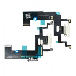 Шлейф iPhone XR, коннектора зарядки, белый, с микрофоном, High Copy Шлейф iPhone XR, коннектора зарядки, белый, с микрофоном, High Copy
