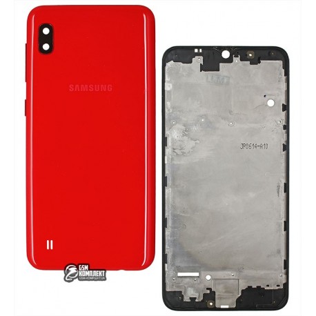 Корпус Samsung A105F/DS Galaxy A10, красный