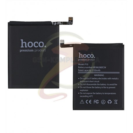 Аккумулятор Hoco HB386280ECW для Huawei P10, Li-Polymer, 3,82 B, 3200 мАч
