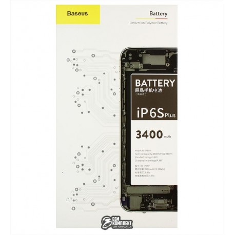 Аккумулятор Baseus для Apple iPhone 6S Plus, 3400 мАч, усиленный