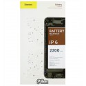 Аккумулятор Baseus для iPhone 6, Li-Polymer, 3,7 В, 2200 мАч, усиленный