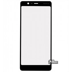 Стекло корпуса для Nokia 5.1 Dual Sim, TA-1075, черный