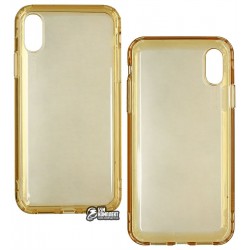 Чехол для iPhone Xr, Baseus Safety Airbags, силикон, золотой