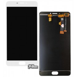 Дисплей для Meizu M3 Max, белый, с сенсорным экраном (дисплейный модуль), original (PRC)