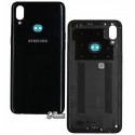 Задня кришка батареї для Samsung A107 Galaxy A10s (2019), чорний колір