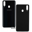 Задня кришка батареї для Samsung A207 Galaxy A20s (2019), чорний колір