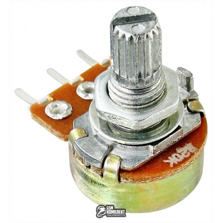 Резистор переменный 20 kOhm, 15мм, WH148 1A-1-18T-B203-L15