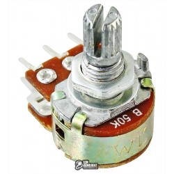 Резистор переменный 50 kOhm, 6 pin, WH148-1B-2B