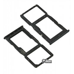 Держатель SIM-карты для Huawei P30 Lite, черный, c держателем MMC