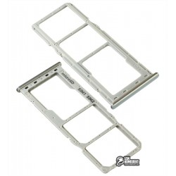 Держатель SIM-карты для Samsung A505F/DS Galaxy A50, белый, комплект 2 шт., c держателем MMC