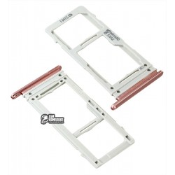 Держатель SIM-карты для Samsung G975 Galaxy S10 Plus, красный, c держателем MMC, dual SIM