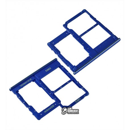 Держатель SIM-карты Samsung A202F/DS Galaxy A20e, синий