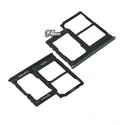 Тримач SIM-карти Samsung A202F / DS Galaxy A20e, чорний