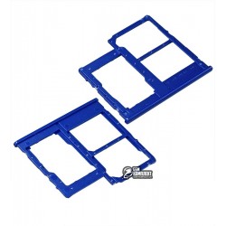 Держатель SIM-карты Samsung A405F/DS Galaxy A40, синий