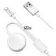 Кабель Lightning+iWatch Hoco U69 2-in-1 для iPhone и iWatch wireless charging