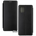 Чохол для Samsung A715F Galaxy A71 (2020), Toto Book Rounded Leather, книжка, чорний