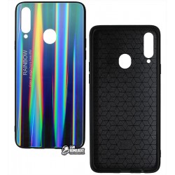 Чехол для Samsung A207F Galaxy A20s (2019), Rainbow, стекло-силикон