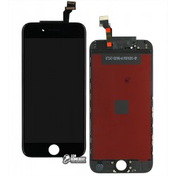 Дисплей для iPhone 6, черный, с сенсорным экраном (дисплейный модуль), с рамкой, AAA, Tianma+ Дисплей для iPhone 6, черный, с сенсорным экраном (дисплейный модуль), с рамкой, AAA, Tianma+