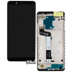 Дисплей Xiaomi Redmi Note 5, черный, с тачскрином, с рамкой, оригинал, service pack box