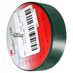 3M™ Temflex 1300 изолента зеленая, 0,13 x 15 мм, 10 м