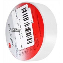 3M™ Temflex 1300 изолента белая, 0,13 x 15 мм, 10 м