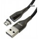 Кабель Micro-USB -USB, Remax Magnets RC-158, 3.0A, 1м, магнитный