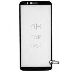 Закаленное защитное стекло для OnePlus 5t, 0,26 mm 9H, 3D, черное