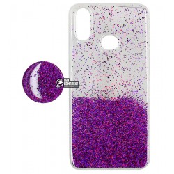 Чехол для Samsung A107 Galaxy A10s (2019), Fashion popsoket, силиконовый, фиолетовый