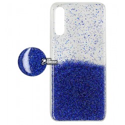 Чехол для Samsung A507 Galaxy A50s (2019), Fashion popsoket, силиконовый, голубой