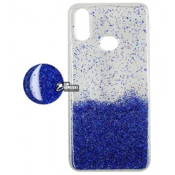 Чехол для Samsung A107 Galaxy A10s (2019), Fashion popsoket, силиконовый, blue