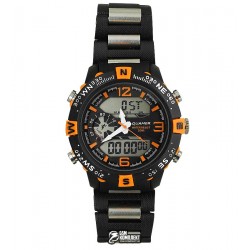 Мужские цифровые кварцевые часы Quamer 1509, ремешок карбон