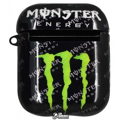 Чехол для Apple AirPods, Stickers Print Case, силикон, (monster)