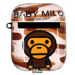 Чехол для Apple AirPods, Stickers Print Case, силикон, (baby milo)