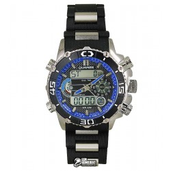 Мужские цифровые кварцевые часы Quamer 1320, карбон