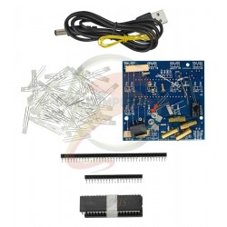 DIY конструктор светодиодный 3D куб N122, 4 x 4 x 4