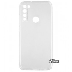 Чехол для Xiaomi Redmi Note 8, силикон, прозрачный, с заглушками+защита камеры