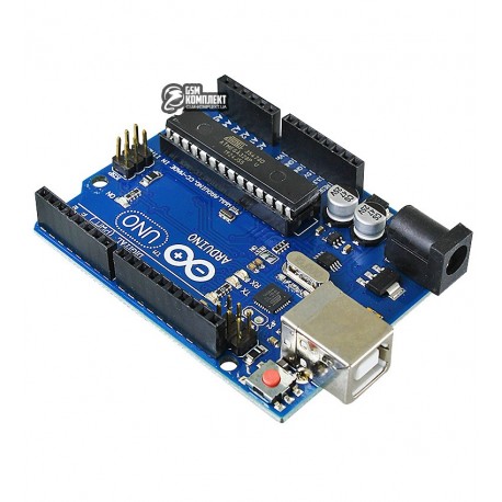 Arduino UNO R3 ATmega328P DIP, ATmega16U2, USB-B, реплика