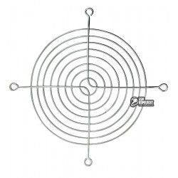 Решетка для вентилятора 120x120mm, металлическая, никелированная