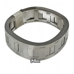 Лента никелевая 0.12 x 27 мм для аккумуляторов, двойная с просечкой под кронштейн, 10м