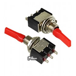 Тумблер MTS-102-E1 (ON-ON), 3pin, 3A, 250VAC, плоский Тумблер MTS-102-E1 (ON-ON), 3pin, 3A, 250VAC, плоский