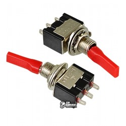 Тумблер MTS-113-E1 ON-OFF-(ON), 3pin, 3A, 250VAC, плоский Тумблер MTS-113-E1 ON-OFF-(ON), 3pin, 3A, 250VAC, плоский