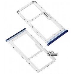 Держатель SIM-карты Xiaomi Redmi Note 8 Pro, синий