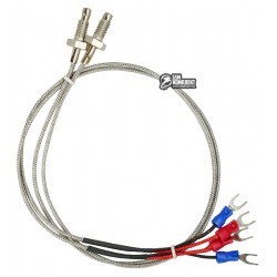 Термопара K-типа 0,5 метра в экранированном проводе крепление - болт М6