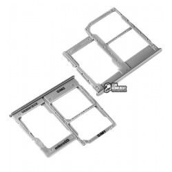 Держатель SIM-карты Samsung A405F/DS Galaxy A40, белый